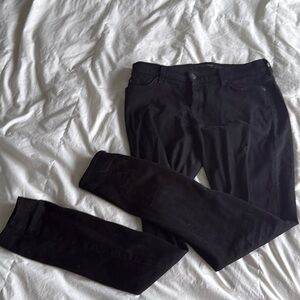7 for all Mankind Slim Illusion Luxe High Waist Skinny | Black | 30 |